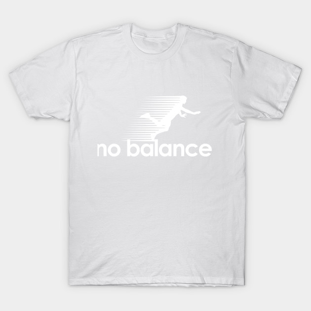 No Balance white logo T-Shirt-TOZ
